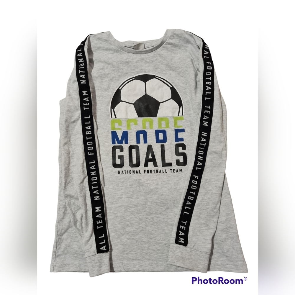 Boys Grey Long Sleeve Shirt
